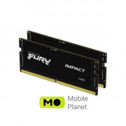 SoDIMM DDR5 16GB (2x8GB) 4800 MHz FURY Impact Kingston Fury (ex.HyperX) (KF548S38IBK2-16) (UA)