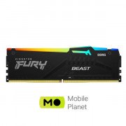 DDR5 16GB 5200 MHz Beast Black RGB Kingston Fury (ex.HyperX) (KF552C40BBA-16) (UA)