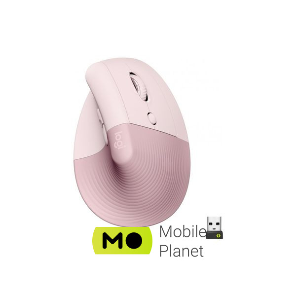Миша Logitech Lift Vertical Ergonomic Wireless/Bluetooth Rose (910-006478) (UA)