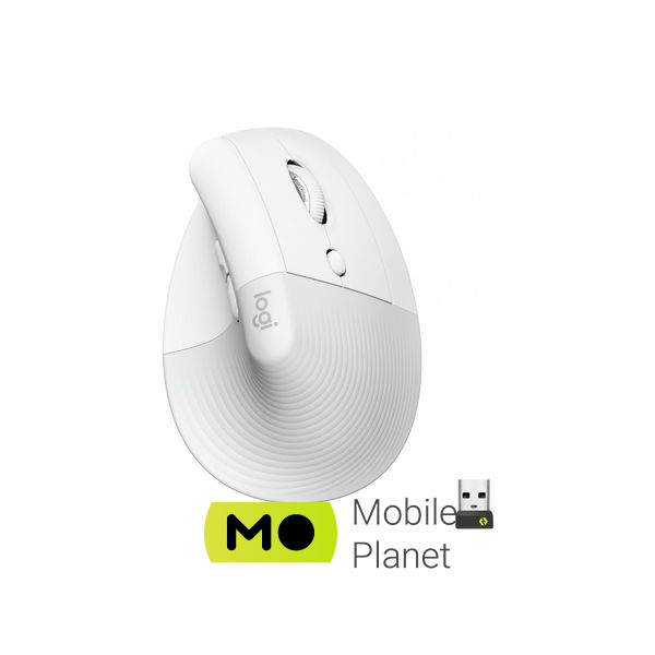 Миша Logitech Lift Vertical Ergonomic Wireless/Bluetooth White (910-006475) (UA)