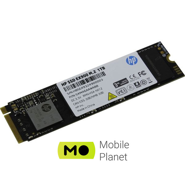 SSD диск M.2 2280 1TB EX900 HP (5XM46AA#ABB) (UA)
