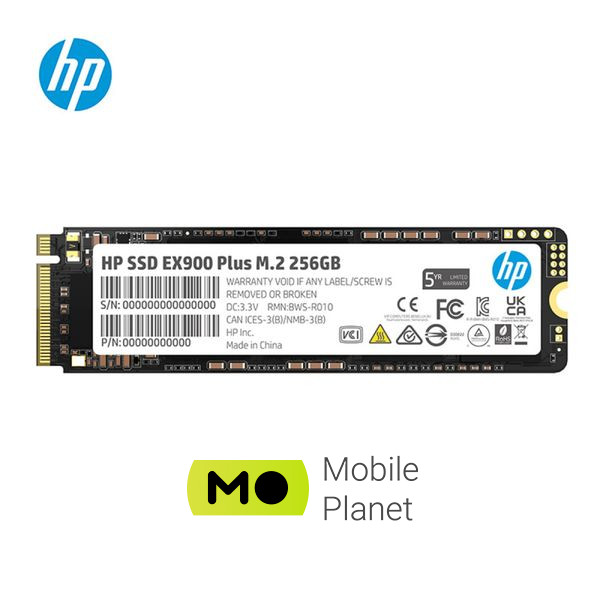SSD диск M.2 2280 256GB EX900 Plus HP (35M32AA#ABB) (UA)