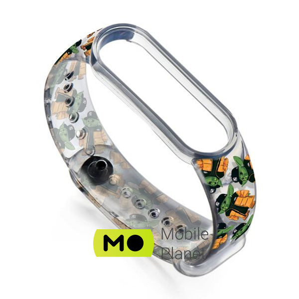 Ремінець для фітнес браслета Armorstandart This is the Way для Xiaomi Mi Band 7/6/5 BY Transparent (ARM59267) (UA)