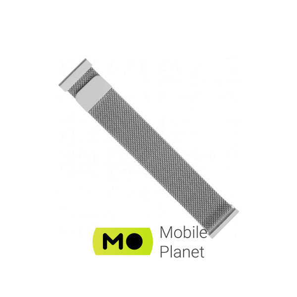 Ремешок для смарт-часов Intaleo Milanese для Samsung Galaxy Watch 20 mm silver (1283126494284) (UA)