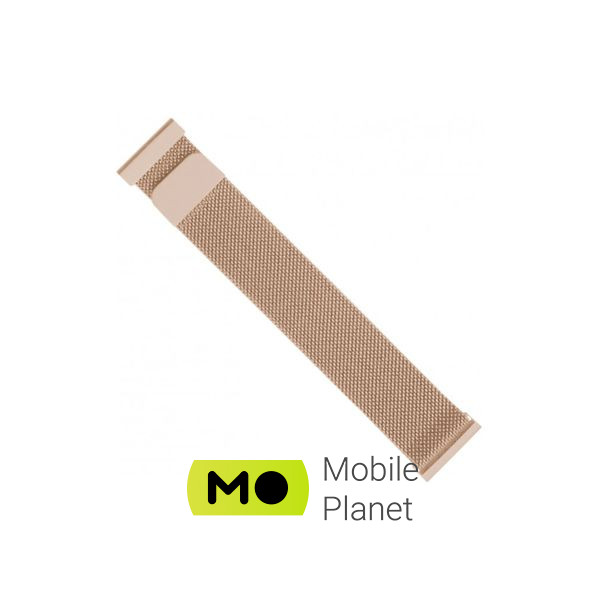 Ремінець для смарт-годинника Intaleo Milanese для Samsung Galaxy Watch 22 mm pink (1283126494291) (UA)