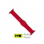 Ремешок для смарт-часов Intaleo Silicone для Apple Watch 38/40 mm red (1283126494321) (UA)