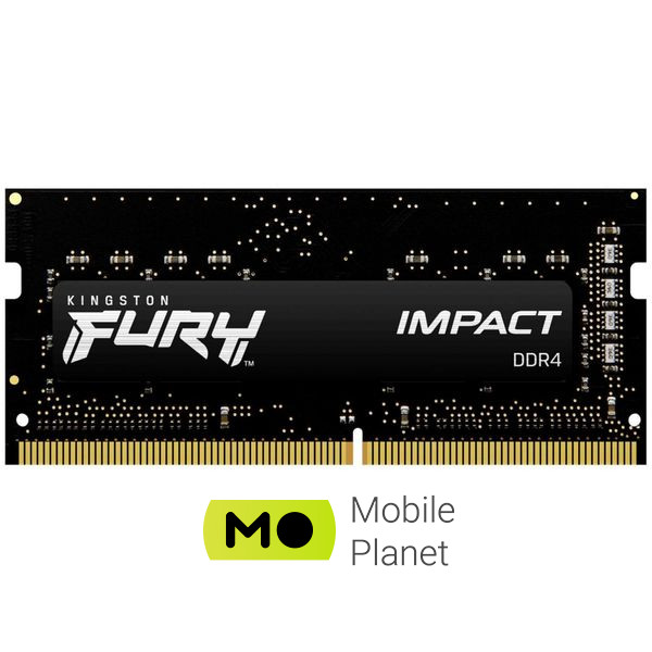 Оперативна пам'ять SoDIMM DDR4 16GB 3200 МГц Impact Kingston Fury (ex.HyperX) (KF432S20IB/16) (UA)