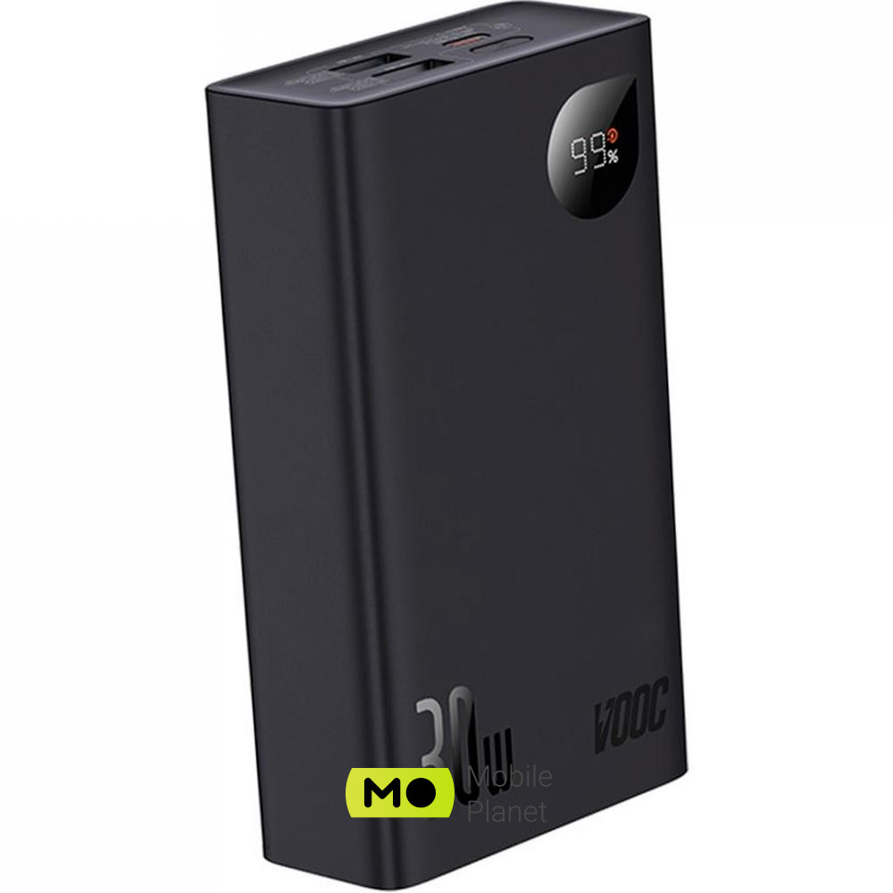 Мобільна батарея Baseus Adaman 2 Metal Digital Display 20000mAh 30W Black (PPAD050001, PPAD050101)