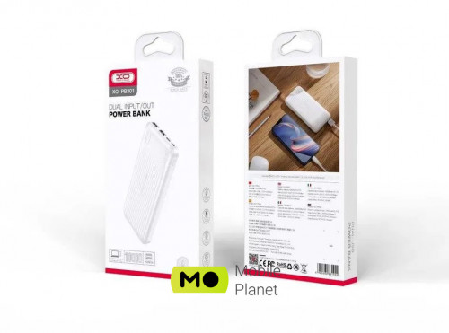 XO PB301 10000 mAh White