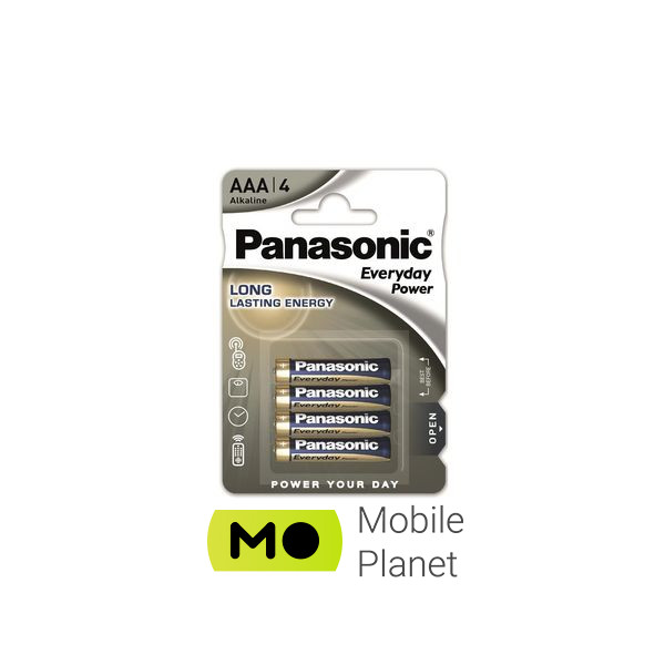 Батарейка Panasonic AAA LR03 Everyday Power * 4 (LR03REE/4BP) (UA)