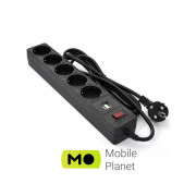 Patron 3m (SP-53) + 2 USB 2.0, 2.1A, 5 троянд. BLACK (EXT-PN-SP-53-USB) (UA)