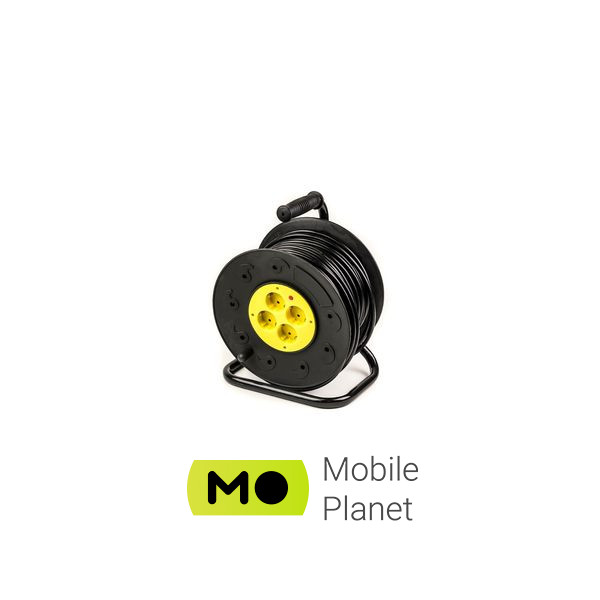 Мережевий фільтр PowerPlant 50 м, 3x2.5мм2, 16А, (JY-2002/50) (PPRA16M50S4L) (UA)