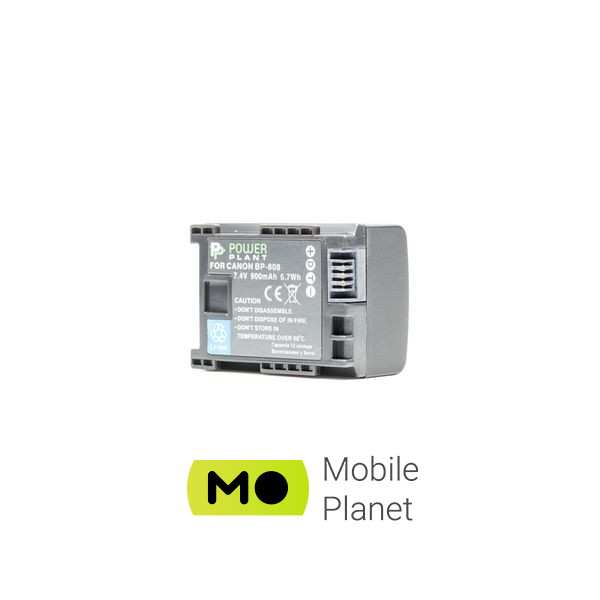 Батарейка PowerPlant Canon BP-808 Chip (DV00DV1260) (UA)