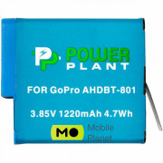 PowerPlant GoPro AHDBT-801 1220mAh (декодований) (CB970377) (UA)