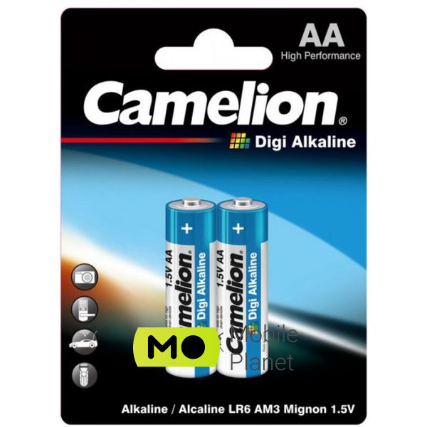 Батарейка Camelion AA LR6 Digi Alkaline * 2 (LR6-BP2DG) (UA)