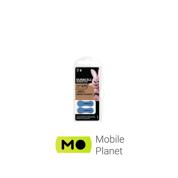 Батарейка Duracell PR44/675*6 (5004326) (UA)