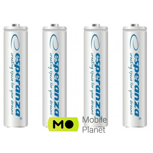 Батарейка Esperanza AAA 1000mAh Ni-MH * 4 white (EZA102W) (UA)