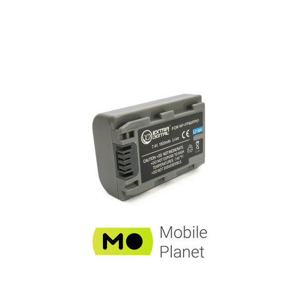Батарейка Extradigital Sony NP-FP50 (BDS2667) (UA)