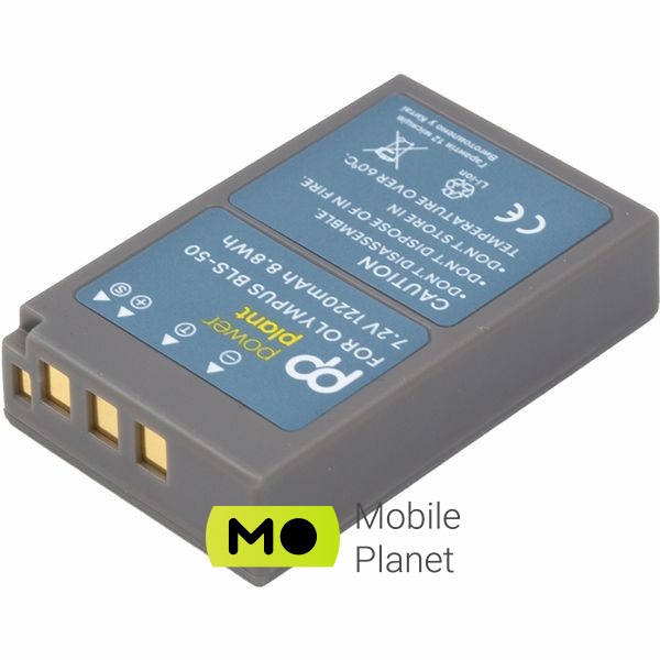 Батарейка PowerPlant Olympus BLS-50 1100mAh (CB970483) (UA)