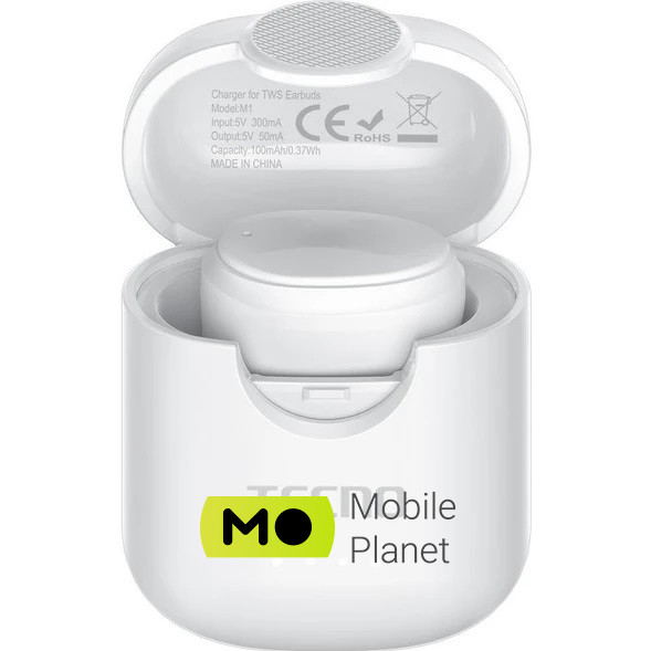 Bluetooth-гарнітура Tecno Minipods M1 White (4895180759475) (UA)