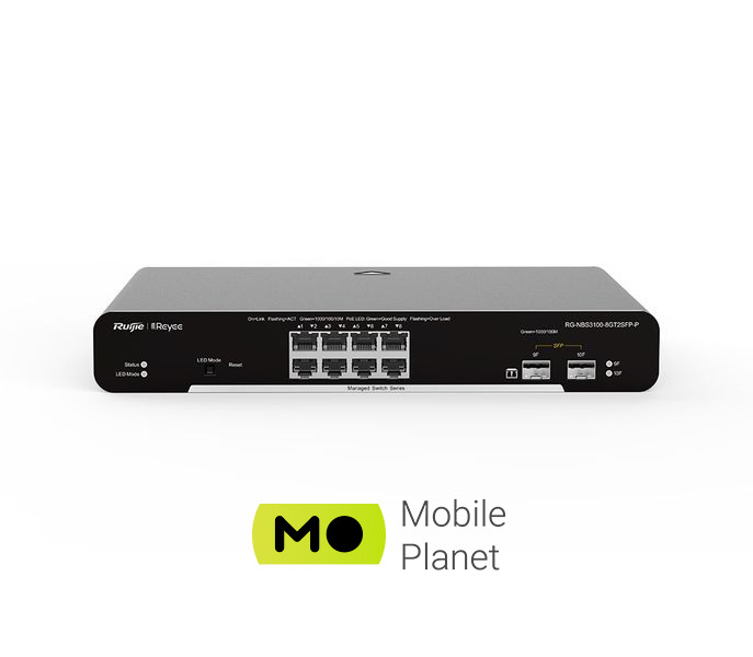 Коммутатор Ruijie Reyee RG-NBS3100-8GT2SFP-P (UA)