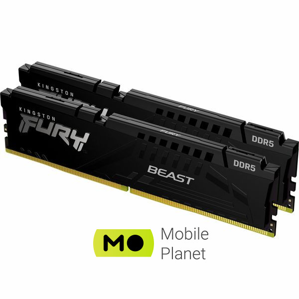 Оперативна пам'ять DDR5 32GB (2x16GB) 5600 MHz Beast Black Kingston Fury (ex.HyperX) (KF556C40BBK2-32) (UA)