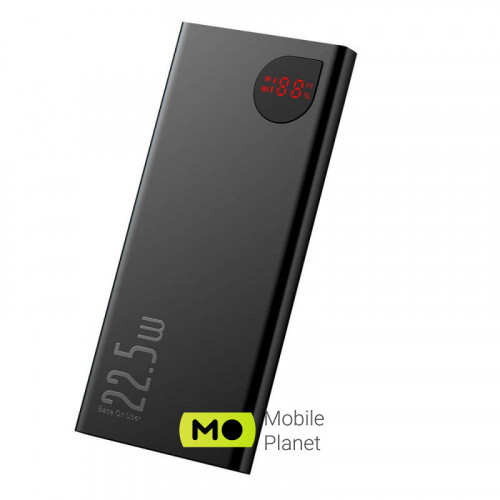 Baseus Adaman Metal Digital Display  10000mAh 22.5W Black (PPAD000001)