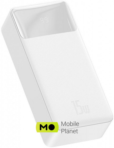 Baseus Bipow Digital Display 30000mAh 15W White (PPDML-K02)