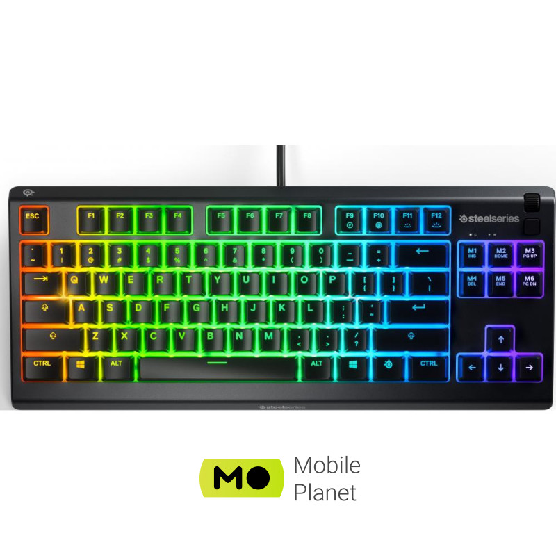 Клавіатура SteelSeries Apex 3 TKL UA USB Black (SS64831) (UA)
