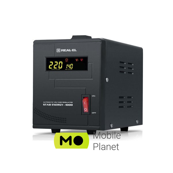 Стабілізатор напруги REAL-EL STAB ENERGY-1000 (EL122400012) (UA)