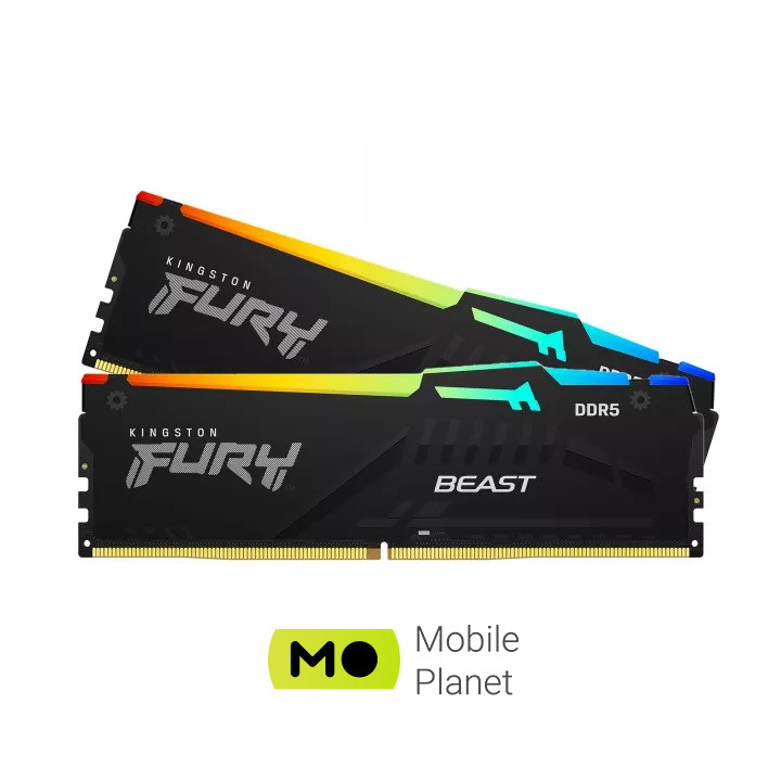 Оперативна пам'ять Kingston FURY 32GB (2x16GB) 5600MHz CL40 Beast RGB (KF556C40BBAK2-32) EU