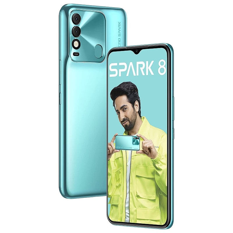 Мобильный телефон Tecno Spark 8 (Kg6k) 4/64GB Turquoise Cyan