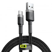 Baseus USB Cabel to USB-C Cafule 1m Grey/Black (CATKLF-BG1)