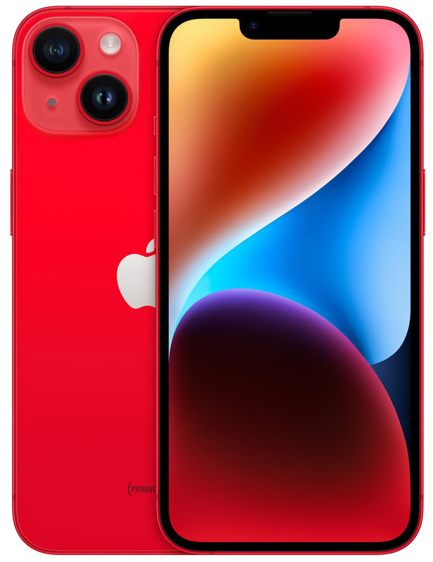 Смартфон Apple iPhone 14 128GB eSIM Product Red (MPV73)