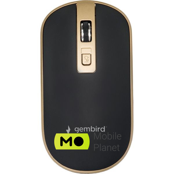 Мышь Gembird MUSW-4B-06-BG Wireless Black-Gold (MUSW-4B-06-BG) (UA)