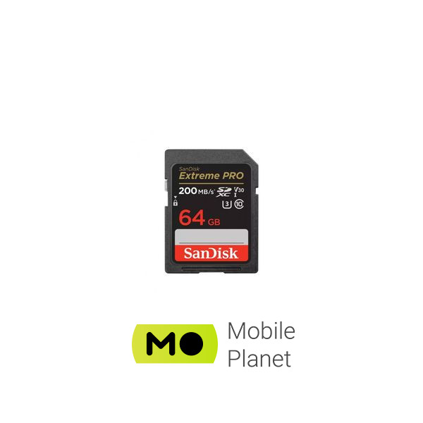 Карта памяти SanDisk 64GB SD class 10 UHS-I U3 V30 Extreme PRO (SDSDXXU-064G-GN4IN) (UA)