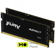 SoDIMM DDR5 64GB (2x32GB) 4800 MHz FURY Impact Kingston Fury (ex.HyperX) (KF548S38IBK2-64) (UA)