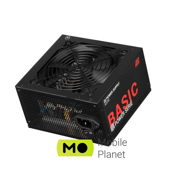 Блок живлення 2E BASIC POWER (400W), 80, 120mm, 1xMB 24pin(20+4), 1xCPU 8pin(4+4), 3xMolex, 4xSATA, 1xPCIe 8pin( (2E-BP400-120APFC) (UA)