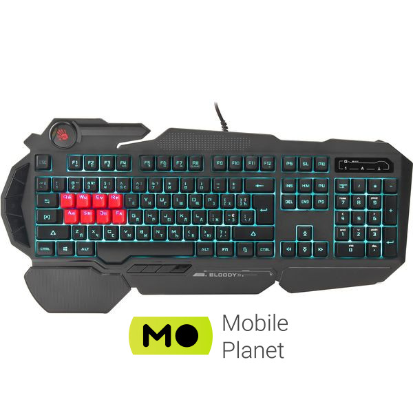 Клавіатура A4Tech Bloody B318 Black USB Black (Bloody B318 Black LK Black) (UA)