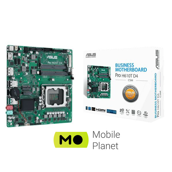 Материнська плата ASUS PRO H610T D4-CSM (90MB1AM0-M0EAYC) (UA)
