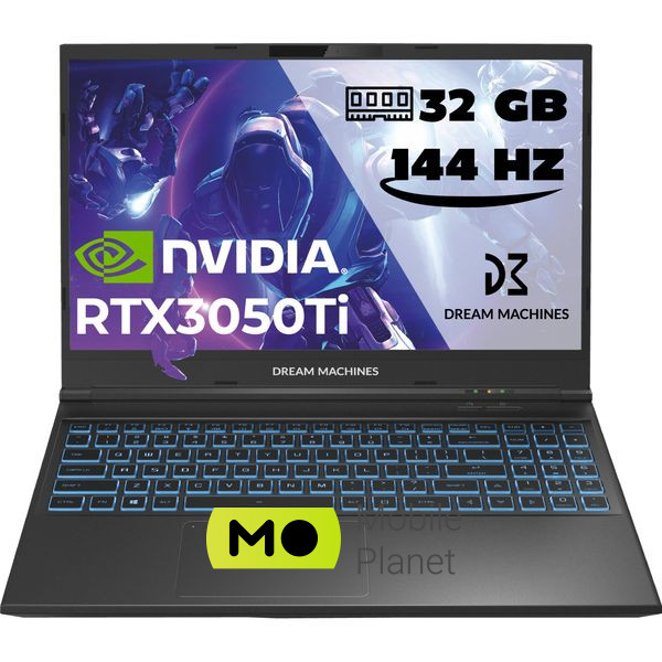 Ноутбук Dream Machines RG3050Ti-15 (RG3050TI-15UA34) (UA)