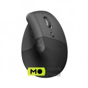 Logitech Lift Vertical Ergonomic Wireless/Bluetooth for Business Graphite (910-006494)