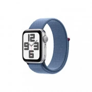 Apple Watch SE 2 GPS 40mm Silver Aluminium Case with Winter Blue Sport Loop (MRE33)