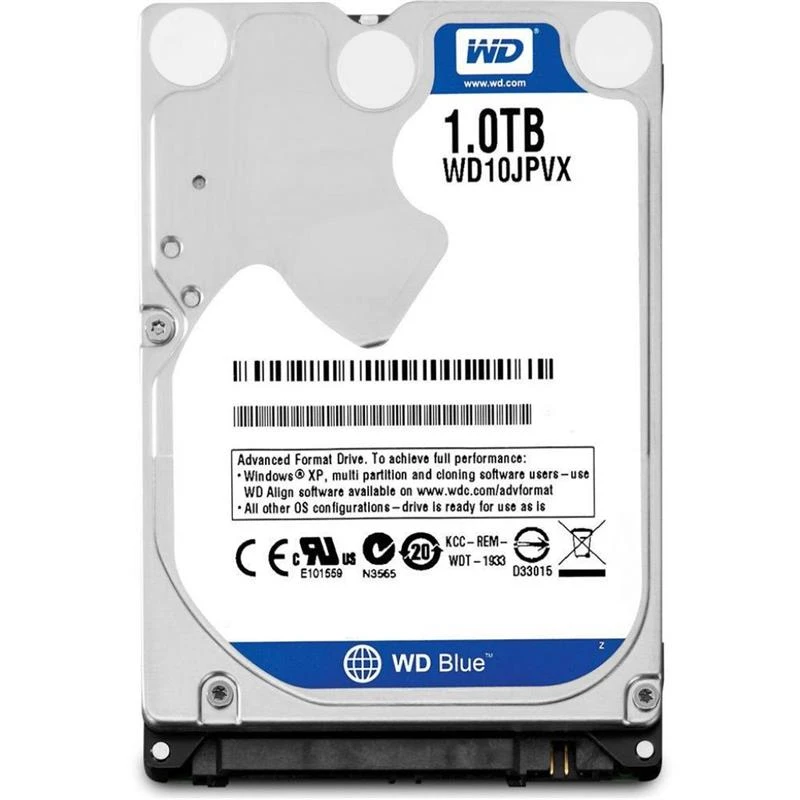 Жесткий диск 2.5 SATA 1.0TB WD Scorpio Blue 5400rpm 8MB(WD10JPVX)