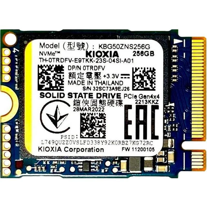 SSD диск 256GB Kioxia BG5 M.2 2230 NVMe PCIe 4.0 x4 (KBG50ZNS256G) (UA)