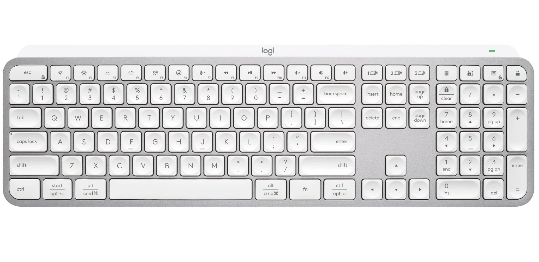 Клавіатура Logitech MX Keys S Pale Grey (920-011588) (UA)