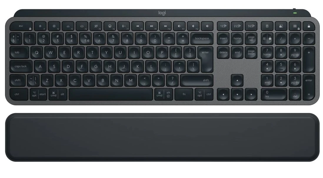 Клавіатура Logitech MX Keys S Plus Palm Rest Graphite (920-011589) (UA)