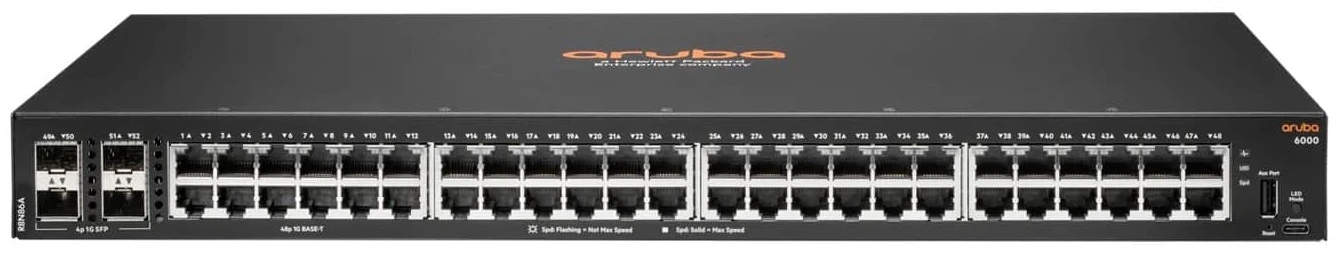 HP Комутатор HPE Aruba 6000 48G 4SFP Switch (R8N86A) (UA)