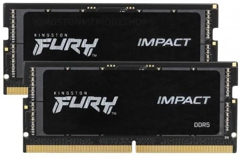 Оперативная память Kingston DDR5 32GB KIT (16GBx2) 4800 FURY Impact (KF548S38IBK2-32) (UA)