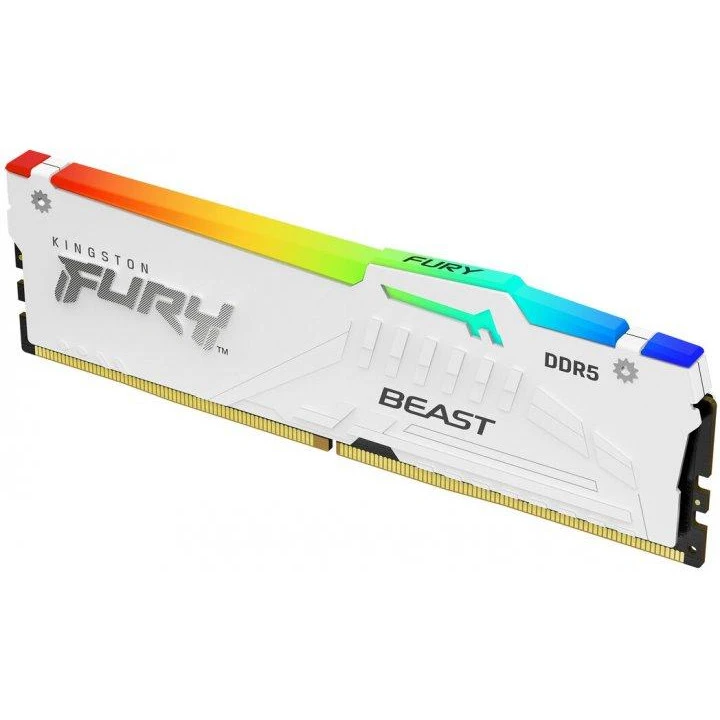 Оперативная память Kingston FURY 16 GB DDR5 5200 MHz Beast RGB EXPO White (KF552C36BWEA-16) (UA)
